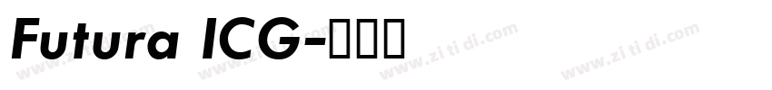 Futura ICG字体转换